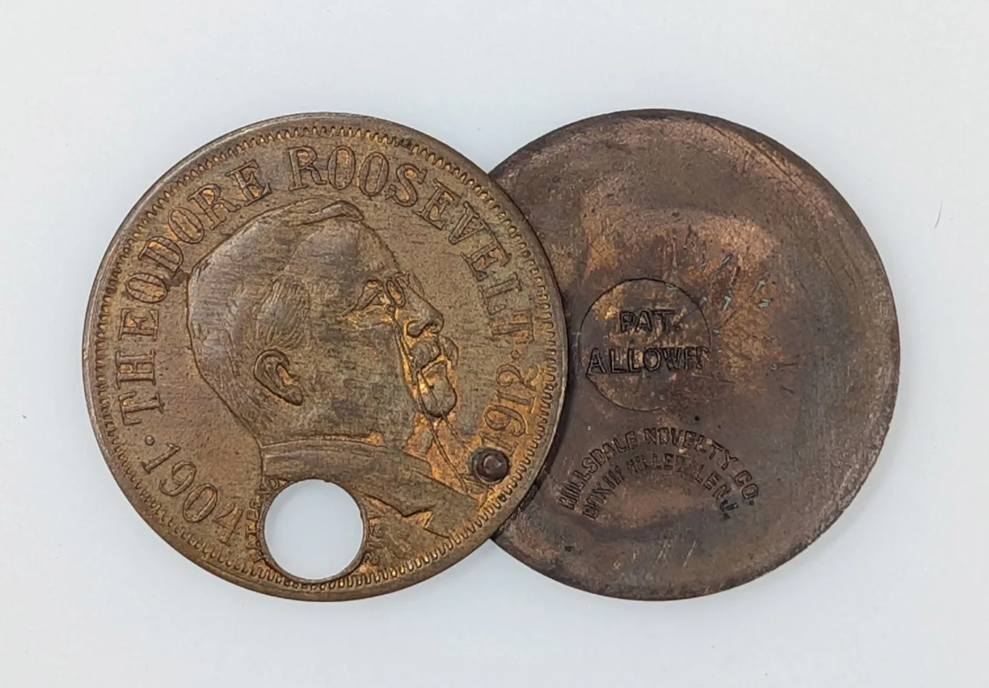 Theodore Roosevelt 1912 Bull Moose Cigar Cutter Brass