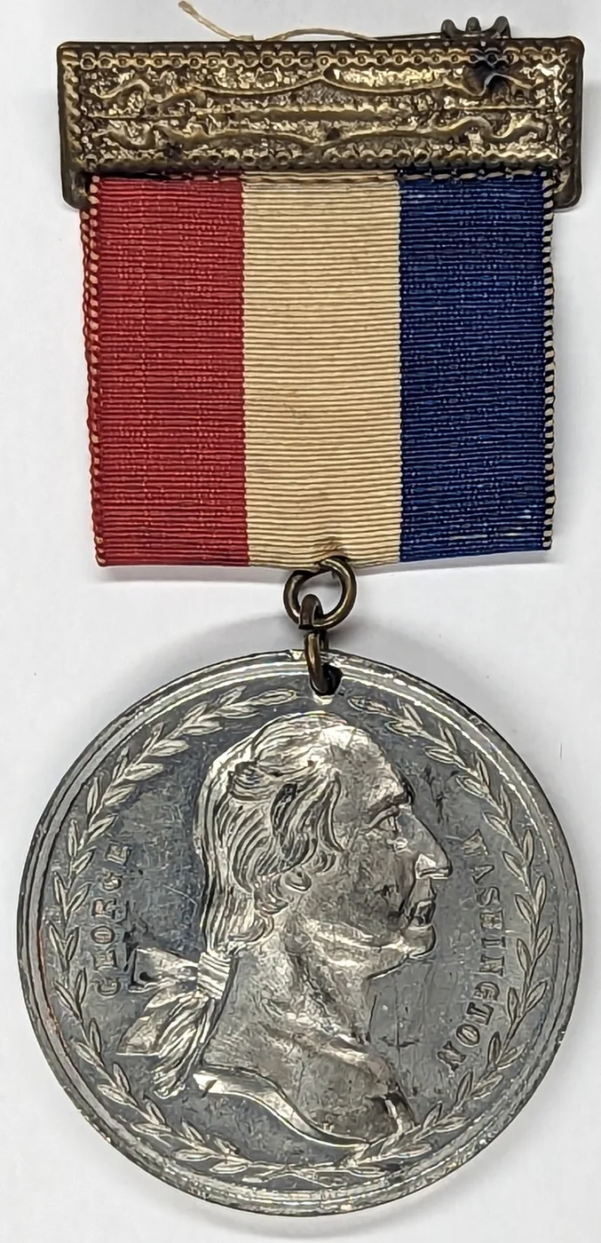 1889 George Washington Medal Centennial WM GW-1088 w/Ribbon George Lovett