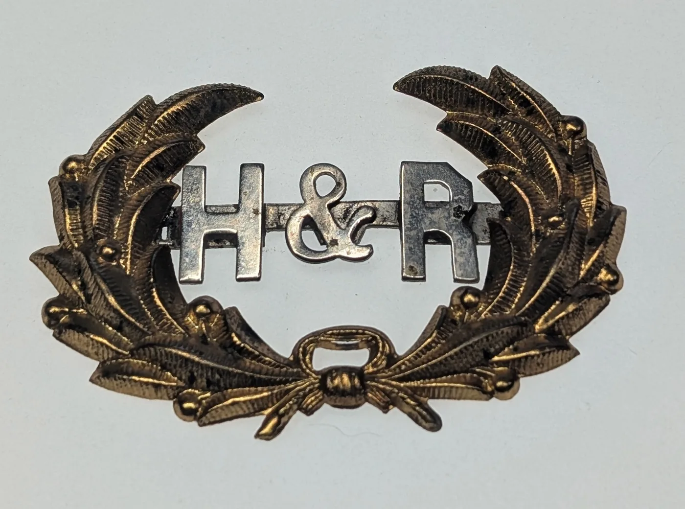 Rare 1892 Harrison & Reid Hat Badge Insignia Shell