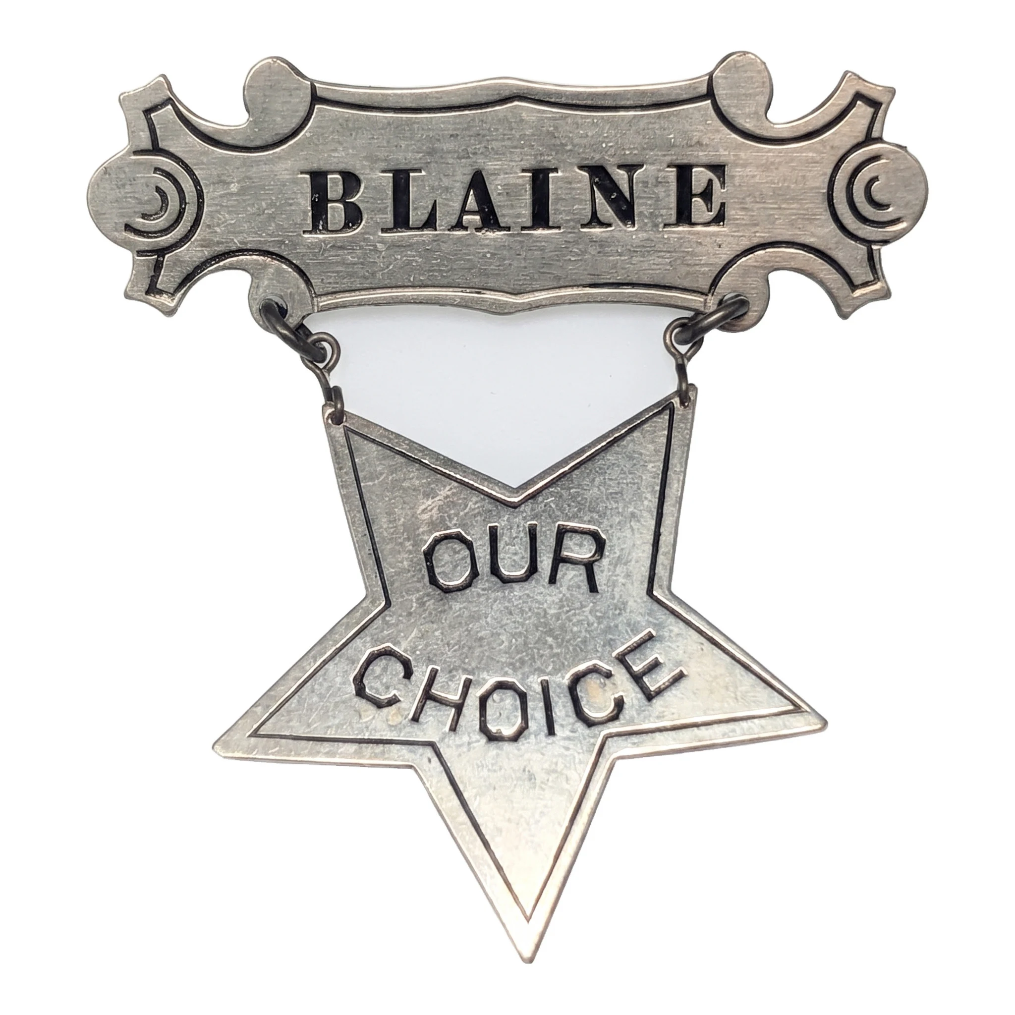 Front, the BLAINE bar with the OUR CHOICE star