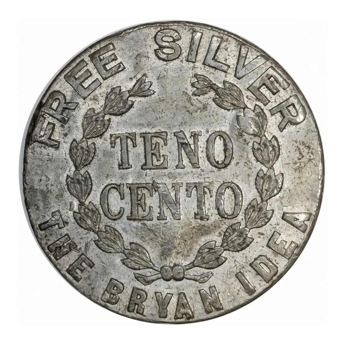 1896 Bryan Money Teno Cento Schornstein SCH-345 White Metal