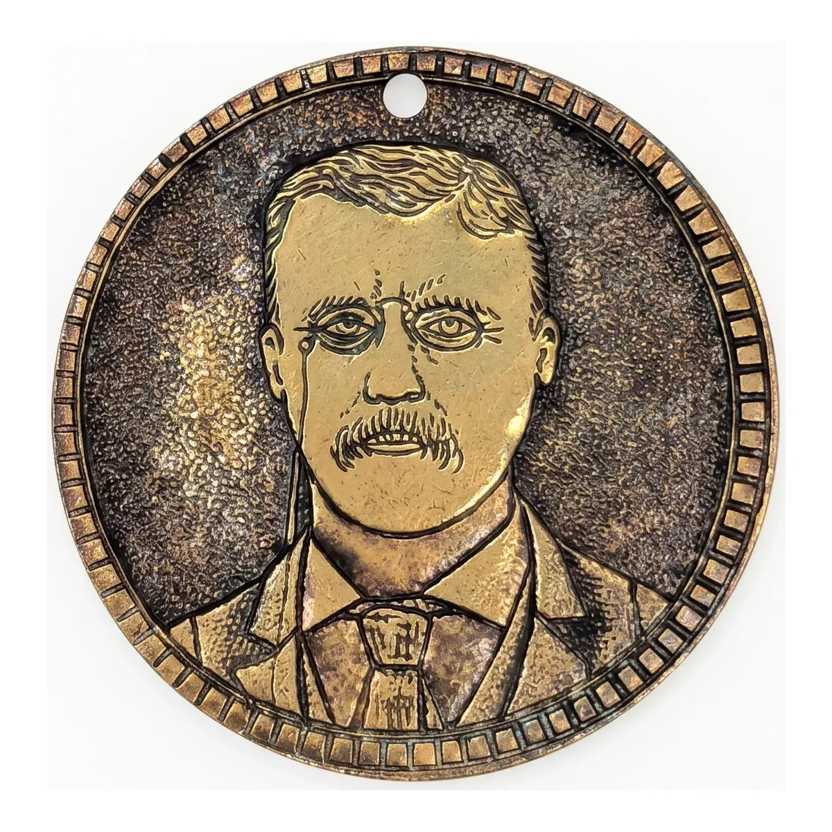 1904 Theodore Roosevelt and Alton B. Parker Campaign Medal Brass