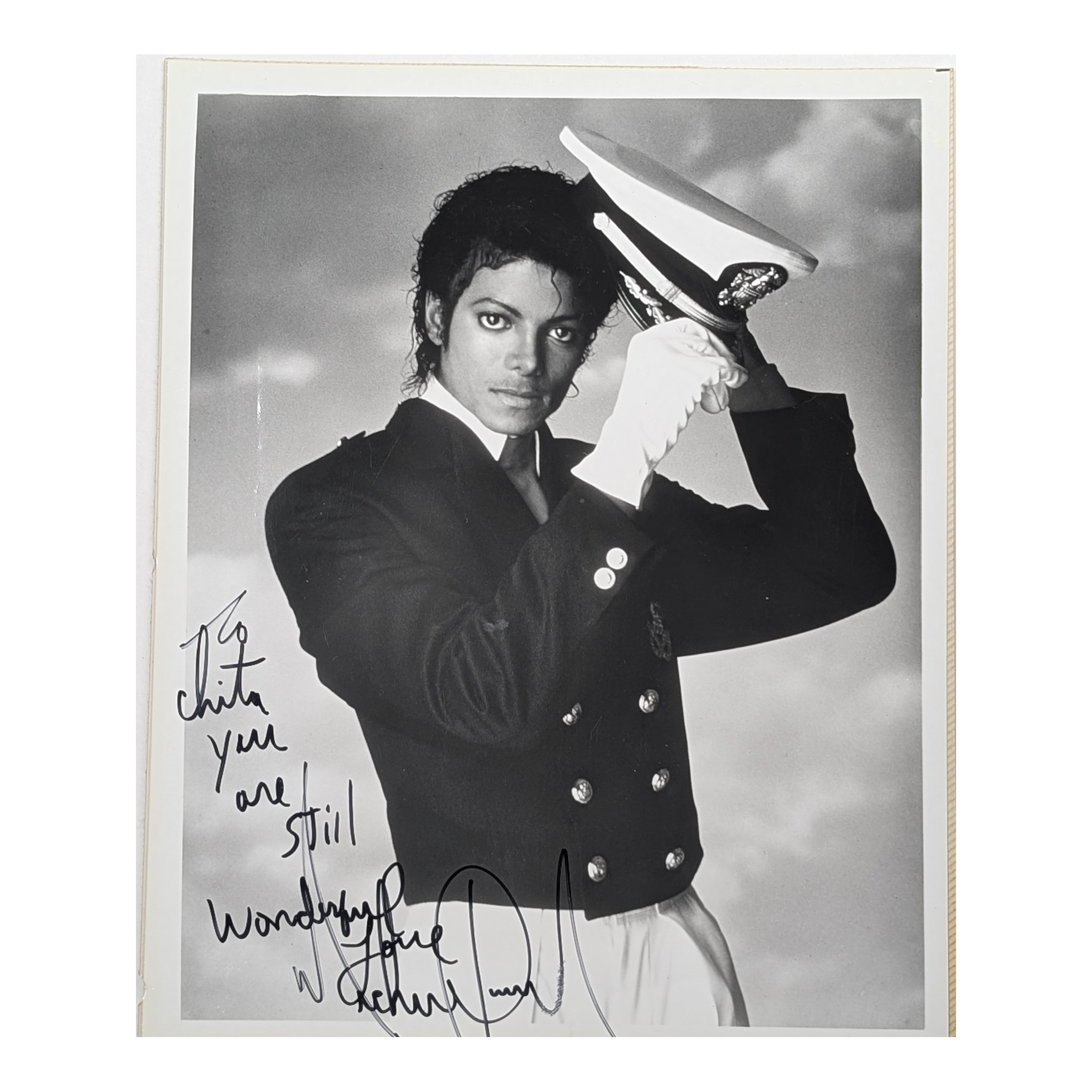 Michael Jackson Signed and Inscribed Photograph to Chita Rivera, the inscribed photograph