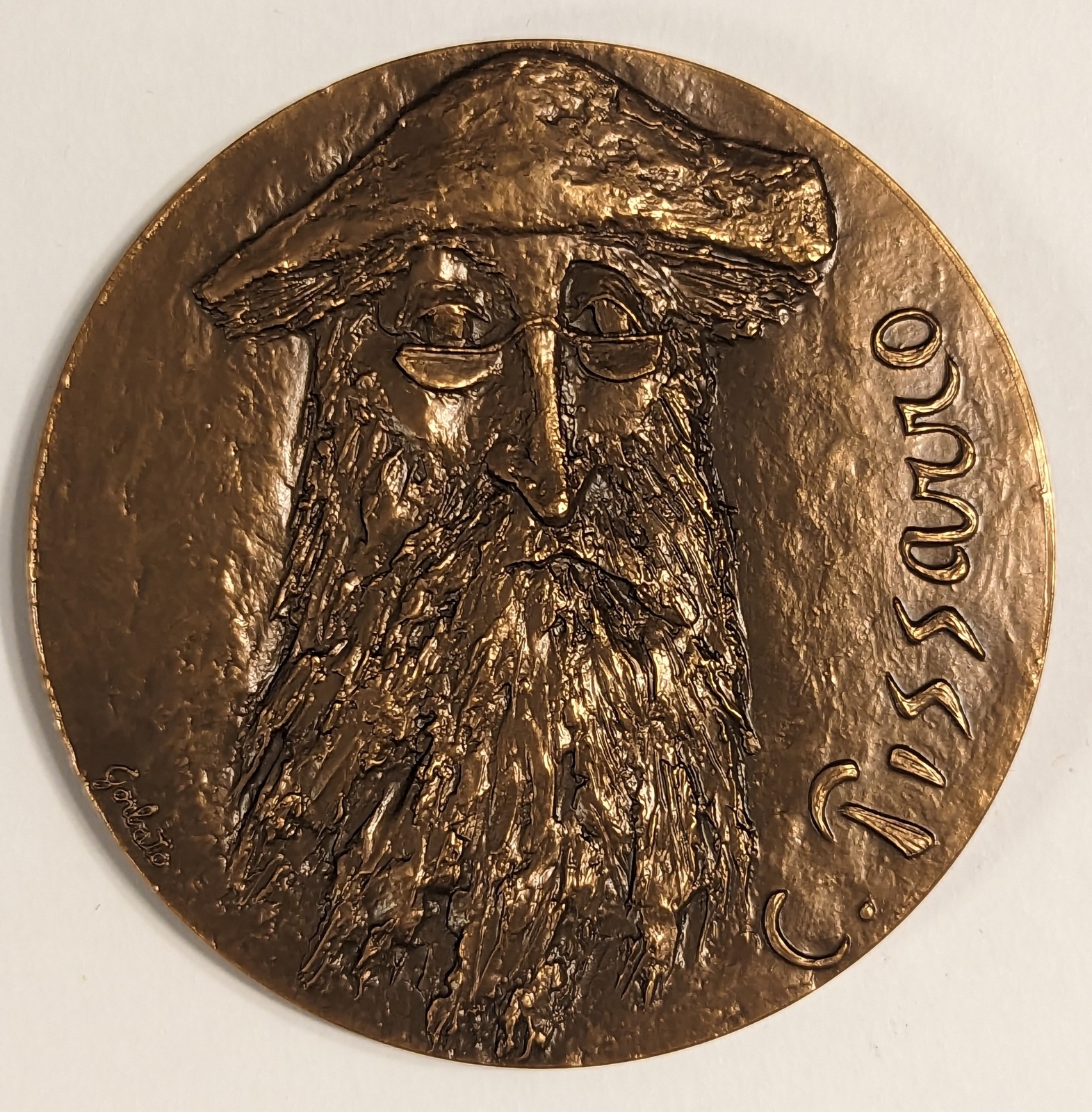 1982 Camille Pissarro Medal Monnaie de Paris Bronze