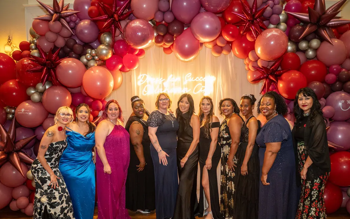 Clients and community members participating in Dress for Success Oklahoma City programs