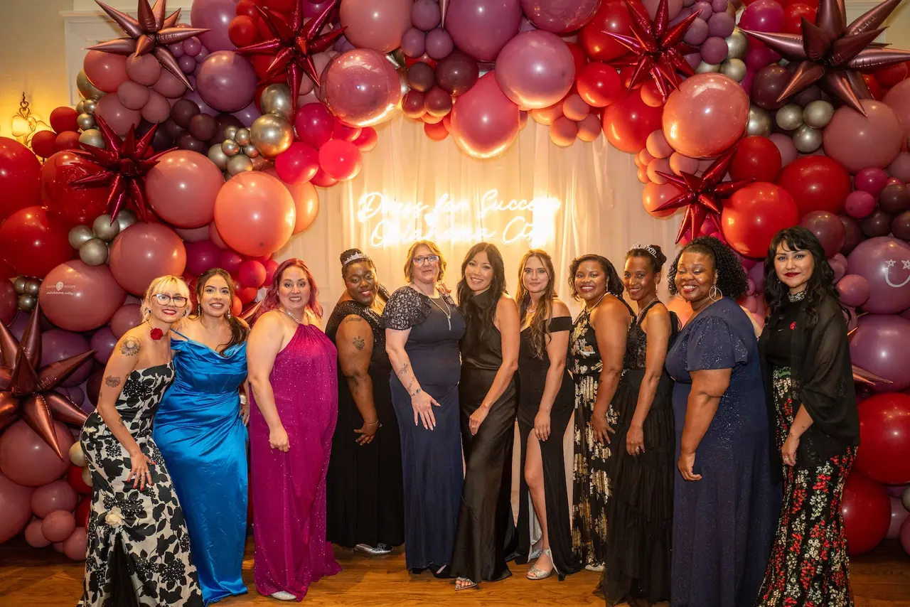 Clients and community members participating in Dress for Success Oklahoma City programs