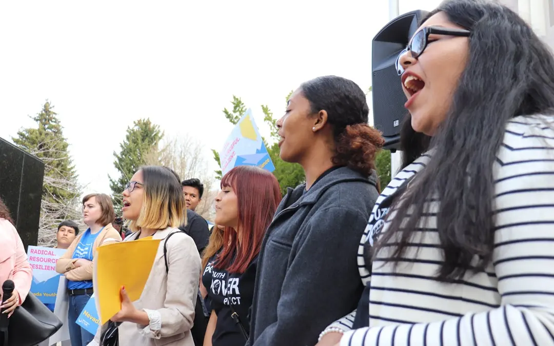 Make the Road Nevada youth leaders and organizers participating in legislative lobby day