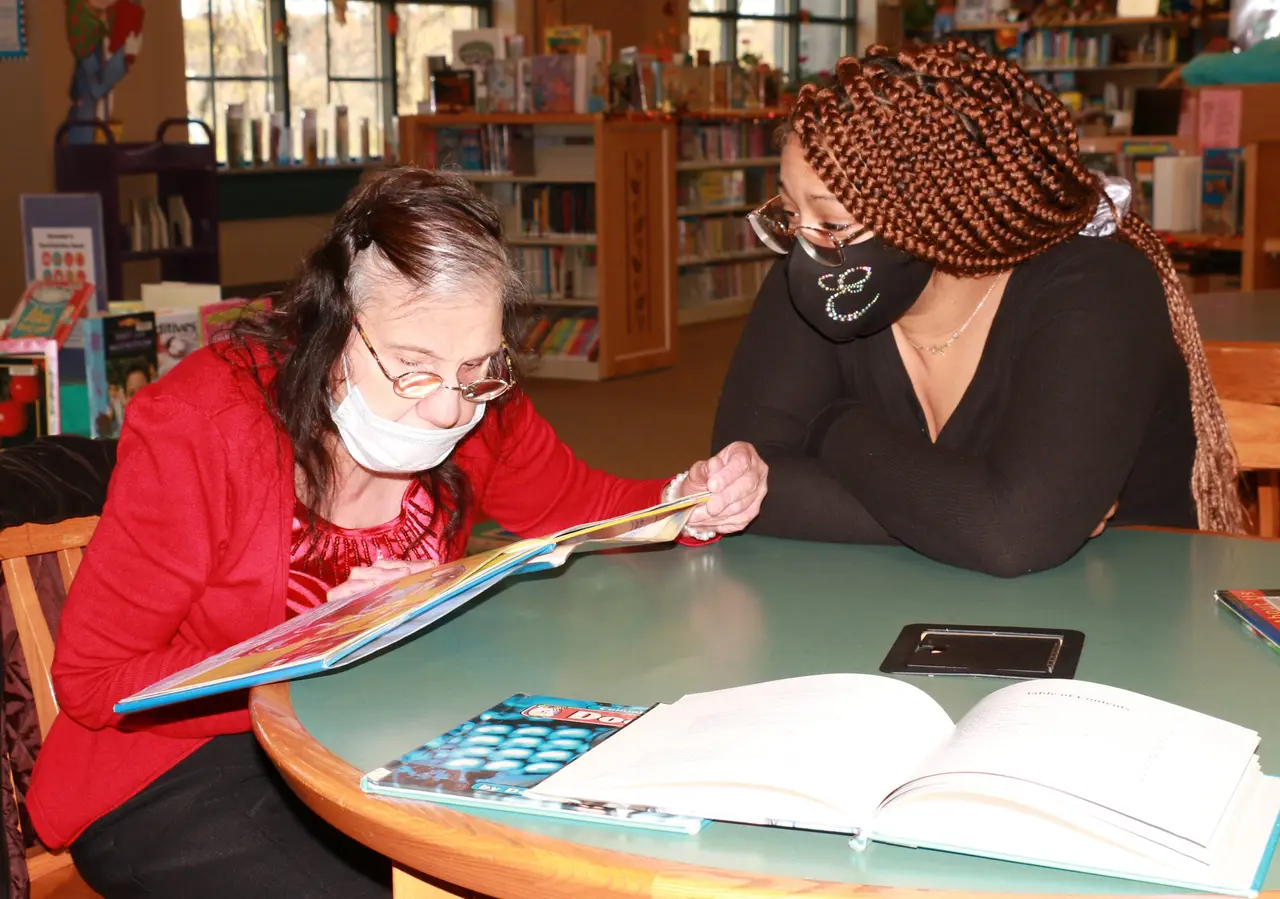 Program participant enjoying an activity at The Arc Morris facility