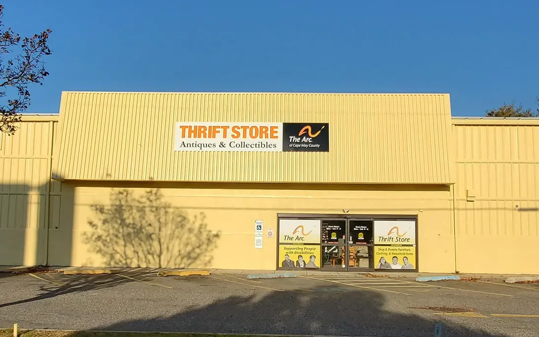 Exterior view of The Arc Thrift Store operated by The Arc of Cape May County