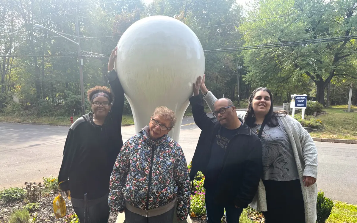 Program participants and staff enjoying an Arc of Union County community gathering