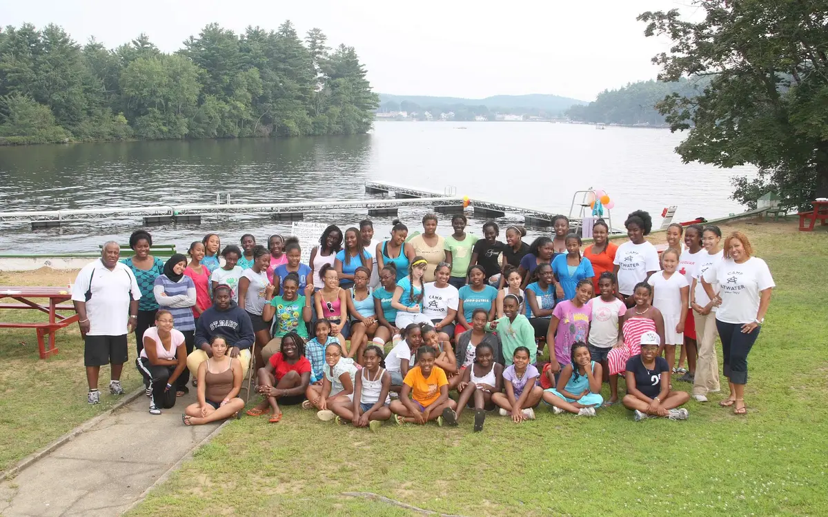 Urban League team members and community participants at an outdoor gathering