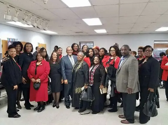 Urban League of Union County team and community members gathered at a program event