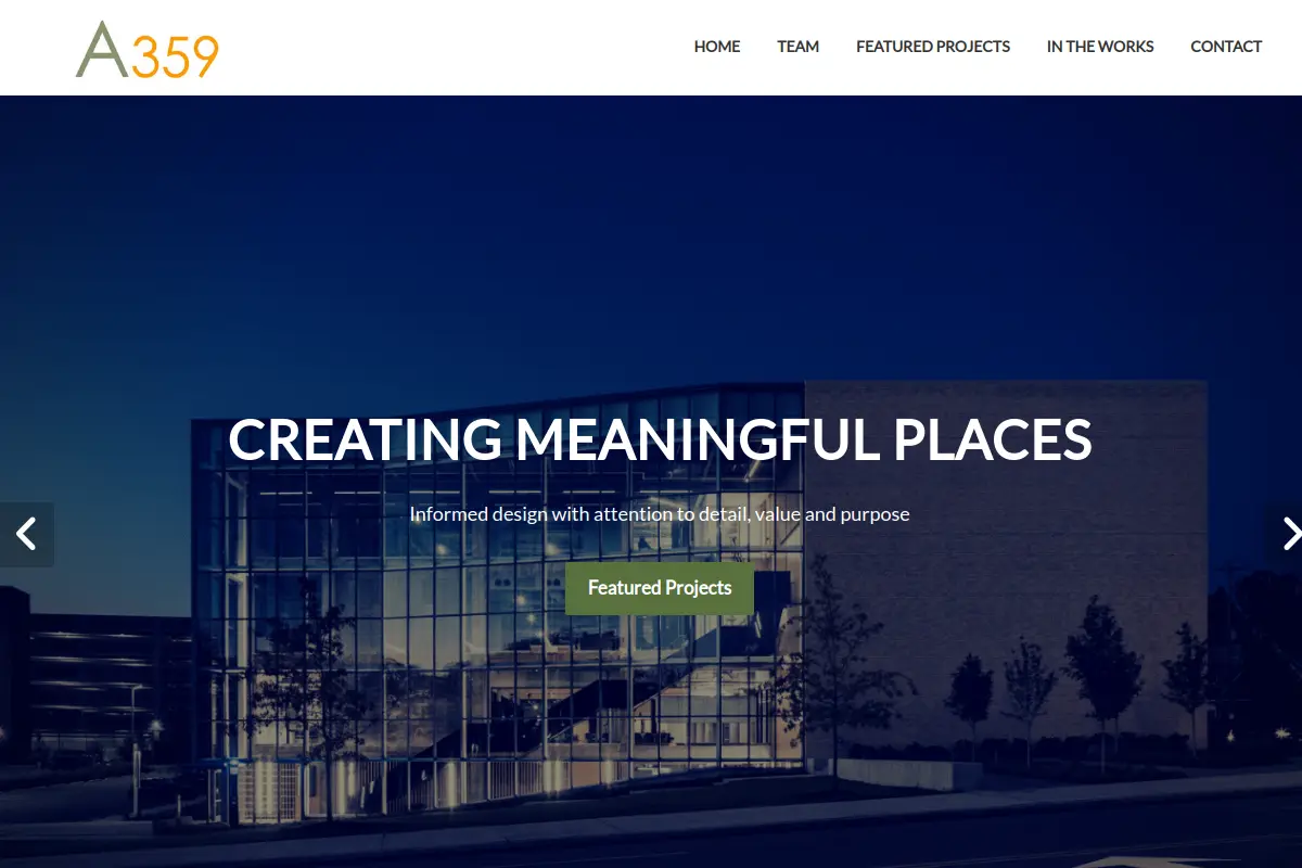 Architecture 359 INC website
