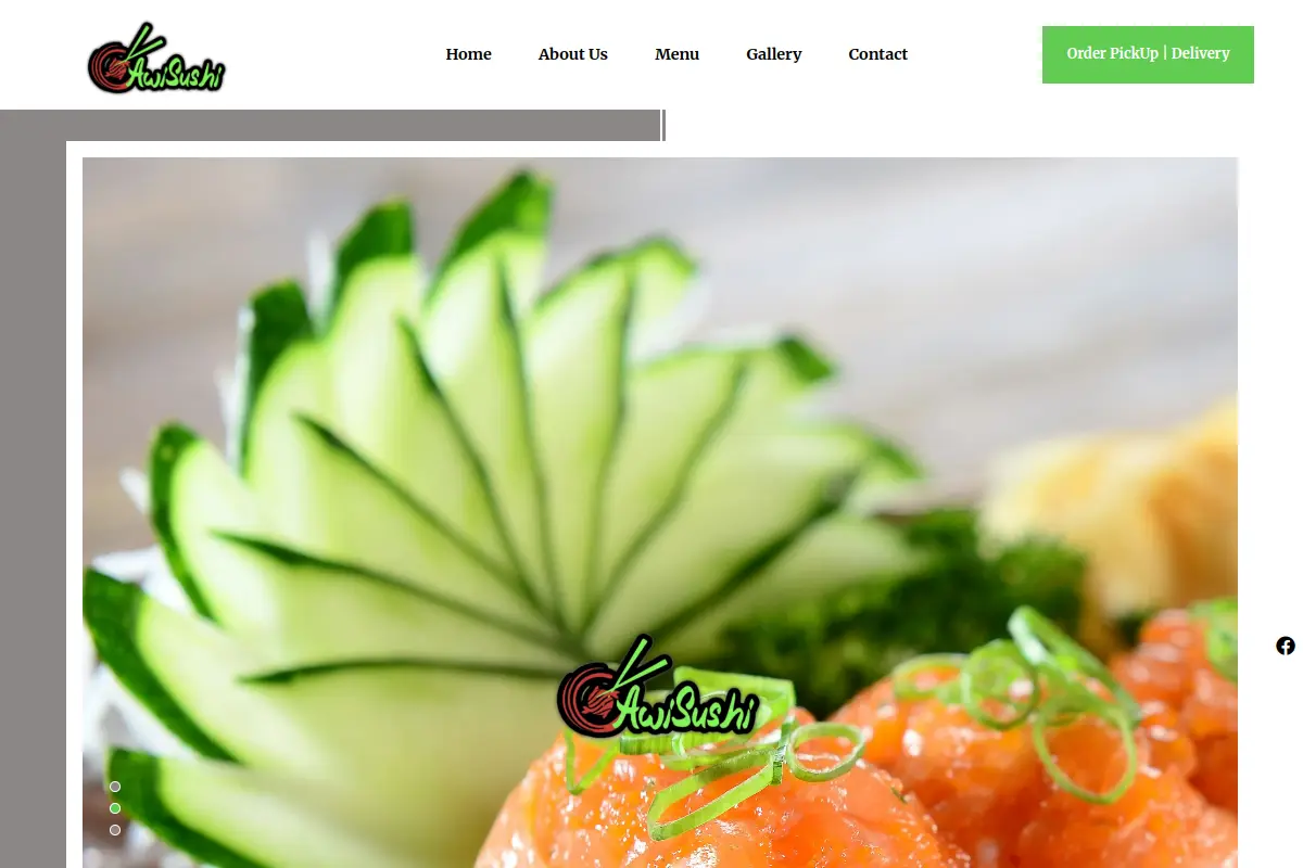 Awi Sushi website