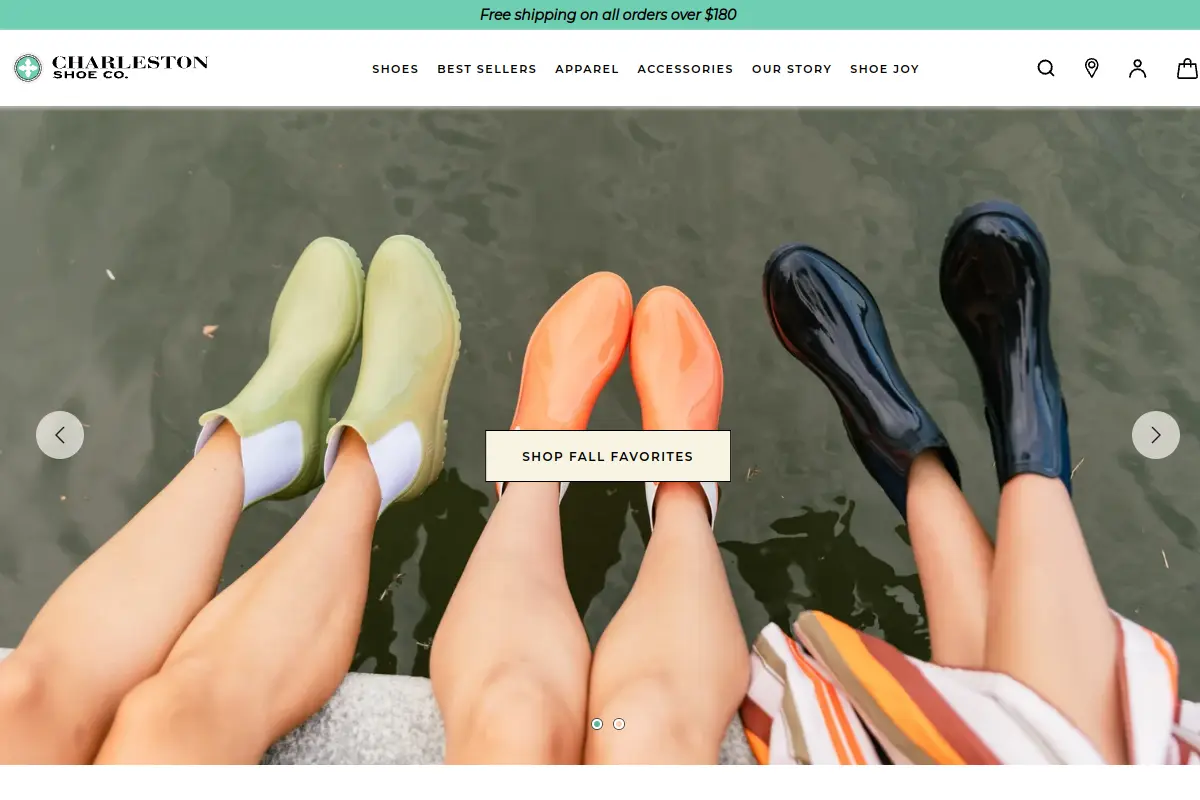 Charleston Shoe Co. website