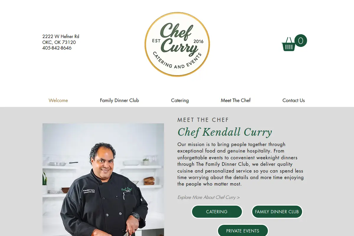 Chef Curry ToGo website