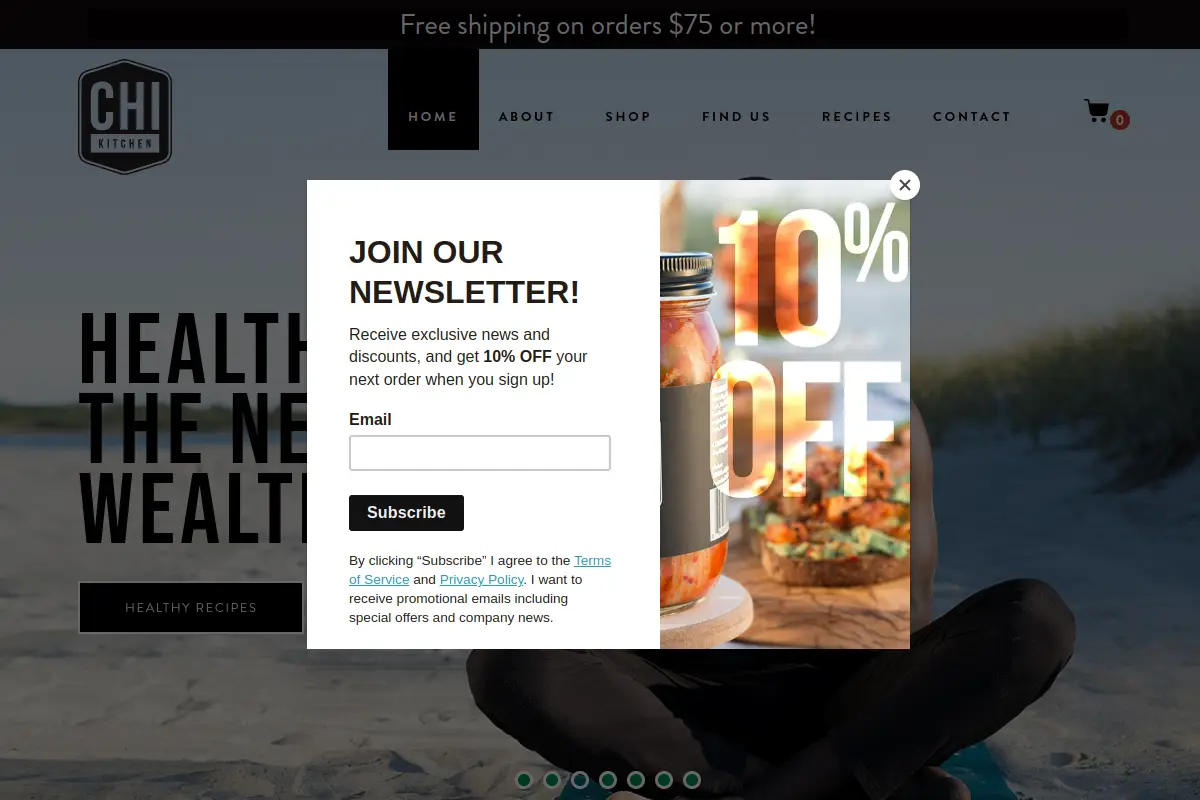 Chi Kitchen website