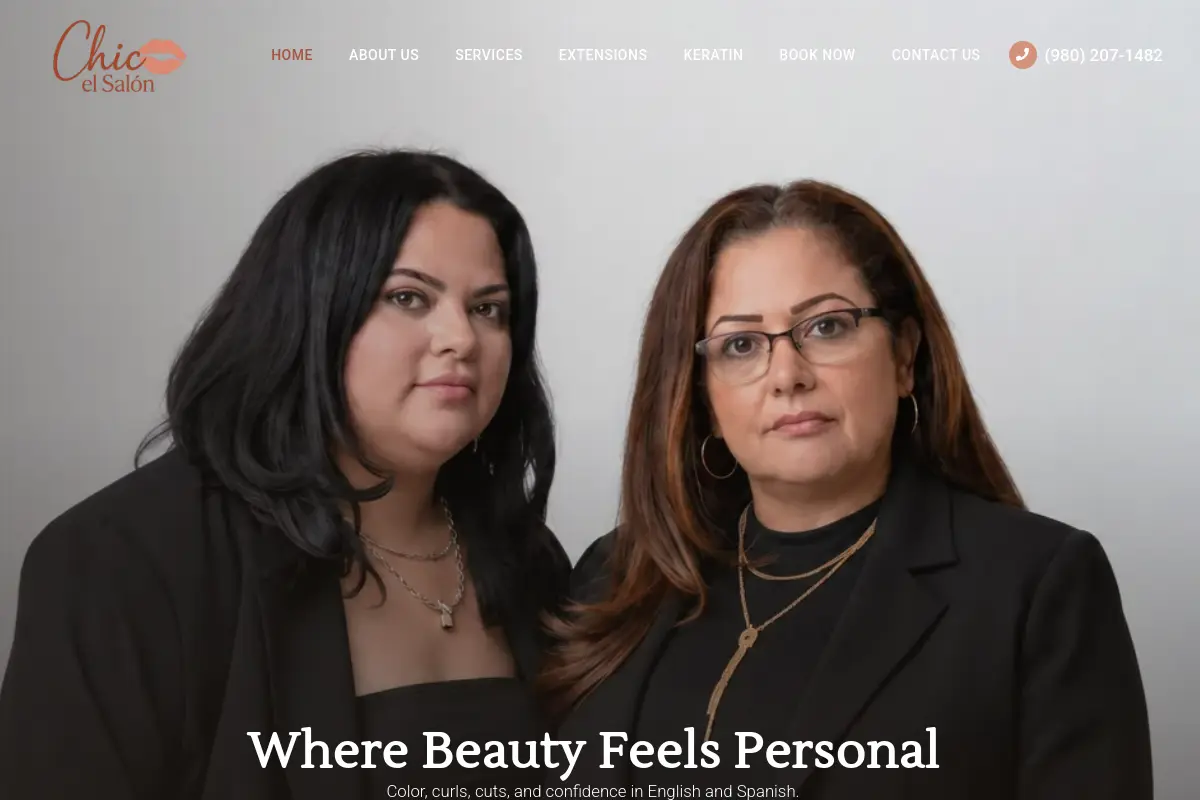 Chic El Salon website