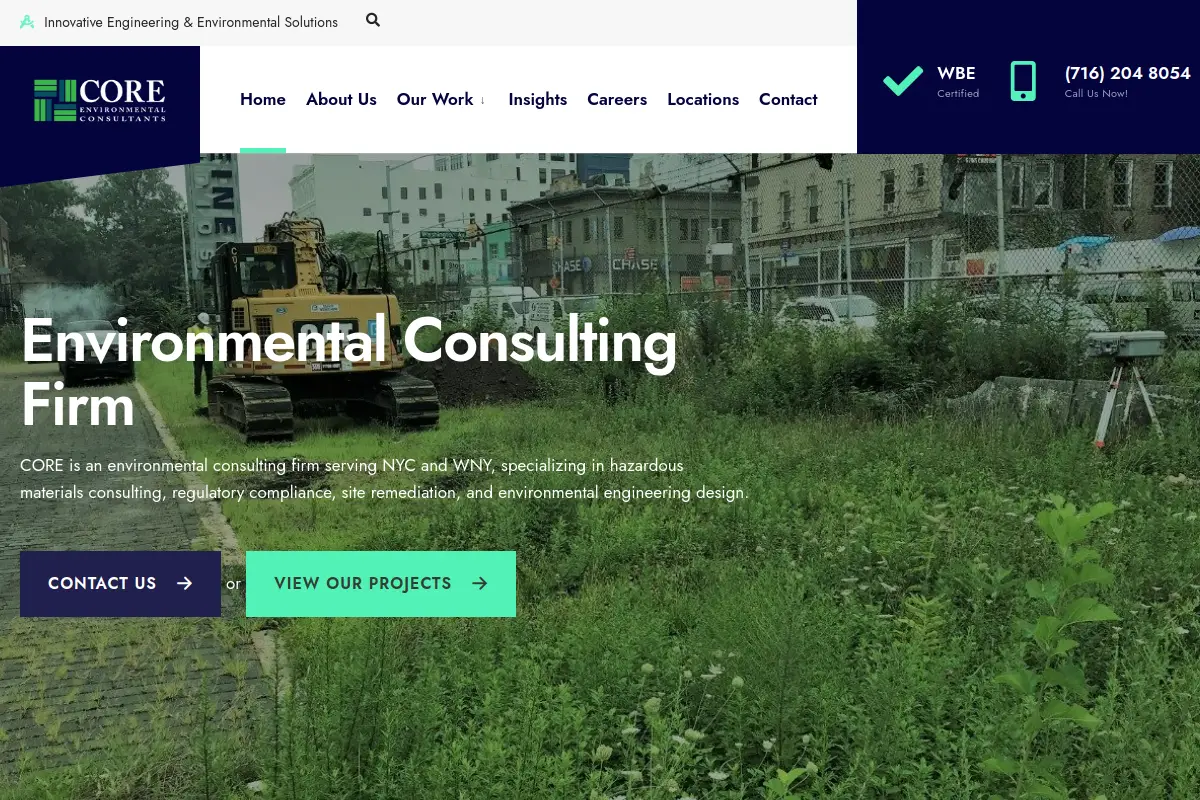 Core Environmental Consultants INC. website