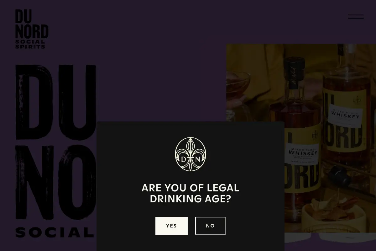 Du Nord Social Spirits website