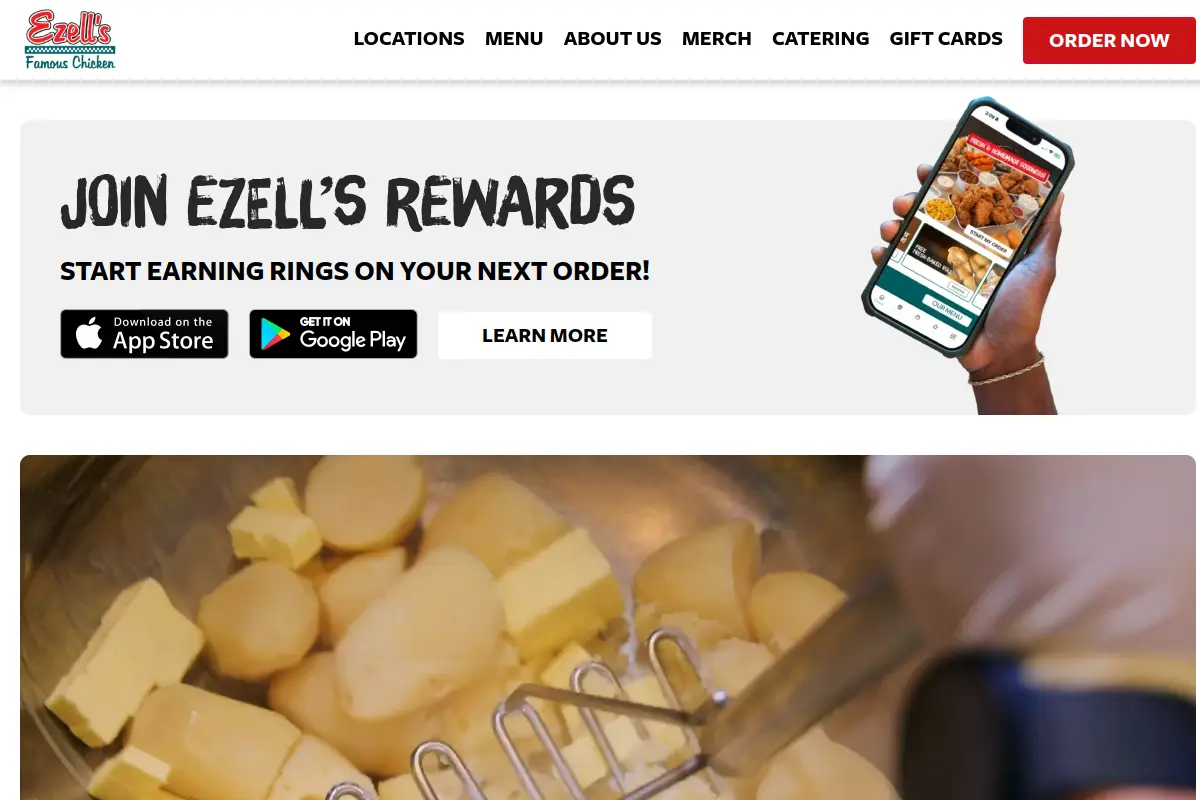 Ezell's Famous Chicken — Lynnwood website
