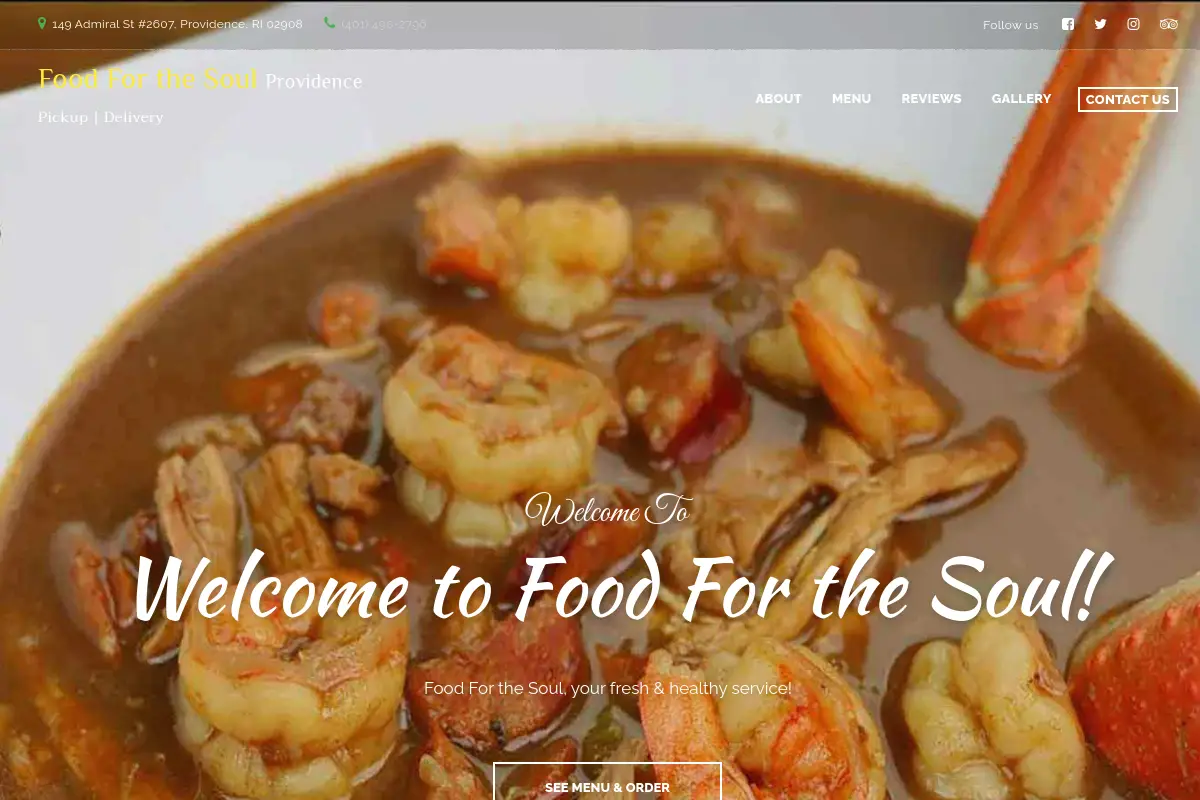 Food for the Soul website