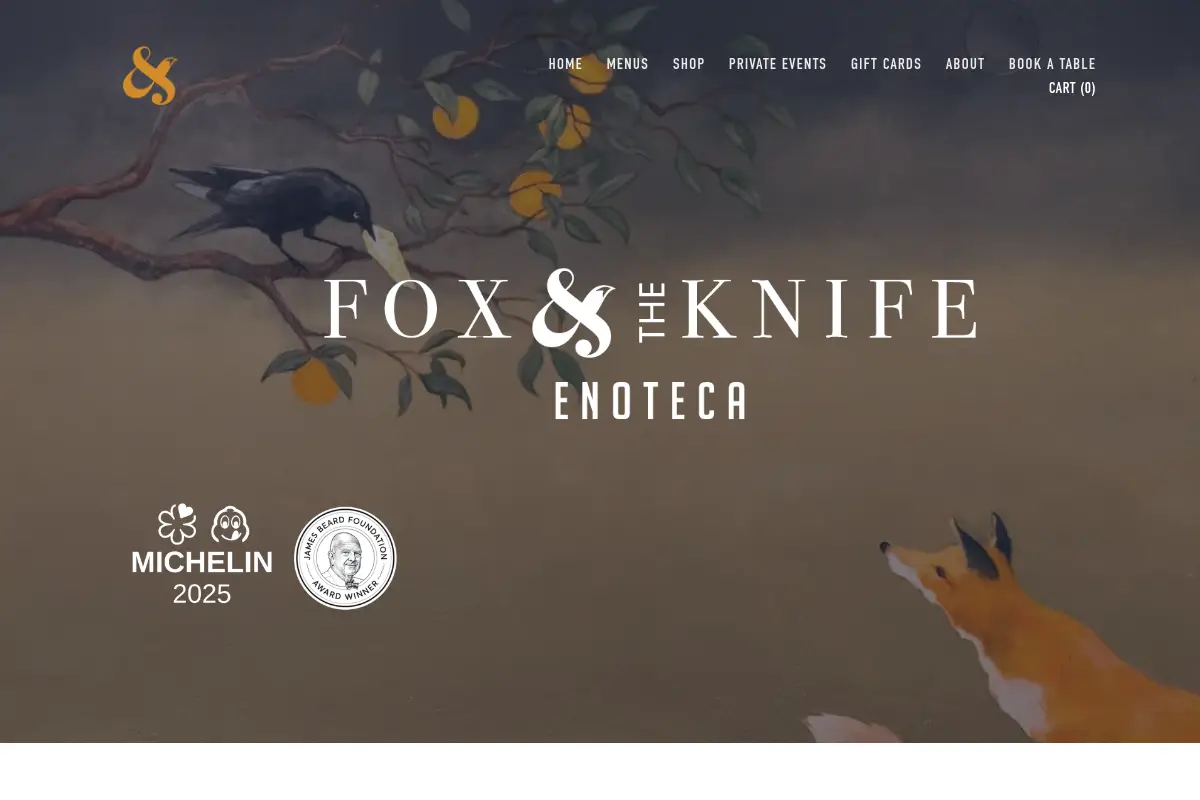 Fox & the Knife website